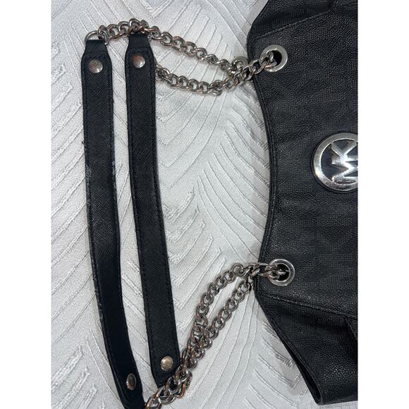 Michael Kors Brown Signature Coated Canvas And Leather Jet Set Travel
Chain Bag - Picture 6 of 9